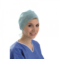 Foliodress cap Comfort Apart aqua, zum Binden im Nacken (100 Stck)