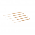 SL-Gold-Akupunkturnadeln silikonisiert Gold-Griff ohne Fhrrohr (100 Stck) 0,40 x 25 mm