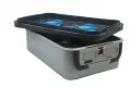 KLS Martin MICROSTOP 3/4 Sterilisiercontainer, filterloser Deckel, Alu Wanne geschlossen, 470 x 300 x122 mm