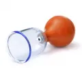Acryl-Schrpfglas mit Gummi-Saugball      