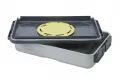 KLS Martin filterloser microStop-Sterilisier-Container  30 x 30 x 14 cm Grifffarbe Blau