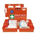 Kleiner Erste Hilfe Betriebs-Verbandkoffer, Domino detect, DIN 13157, für Food u. Lebensmittelindustrie