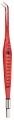 HF-Bipolar-Pinzette  red nonStick, KLS Martin, abgewinkelt, spitz, 0,3 mm Spitze 17,0 cm