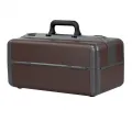 Arztkoffer Dürasol IDEAL klein, 44 x B 24 x H 22 cm, Kunstleder-Besatz Braun