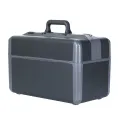 Arztkoffer Drasol IDEAL gro, 44 x 24 x 29 cm Echt-Leder-Besatz Schwarz