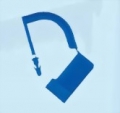 Container-Verschlußplombe Kunststoff, blau, (1000 Stück) mit Indikator für Sterilisiercontainer