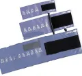 Klettenmanschette Kinder, 35,5 x 10 cm, 2 Schluche, blau