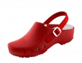 Schürr OP-Schuhe, CHIROCLOGS Classic, rot, Wechseleinlage, mit Fersenriemen, für Damen und Herren