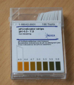 PH-Indikatorstäbchen, pH 4,0 - 7,0 Spezialindikator, nicht blutend, Merck (100 Stück)