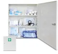 Erste Hilfe Metall Verbandschrank, wei, 400 x 110 x 455 mm, mit Inhalt DIN 13169,  Modell B