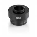 C-Mount Kamera-Adapter, 0.5x für Mikroskopkameras, justierbarer Fokus