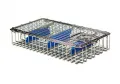 Edelstahl Endoskopie-Sterilisier-Siebkorb, 460 x 160 x 52 mm für 2 Optiken