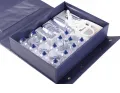 Meridius Schrpfglas-Set mit Pumpe im Koffer (17 Kuststoff Schrpf-Glser)
