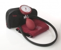 Blutdruckmesser Boso Clinicus II, 2 Schlauch mit Klettenmanschette Rot