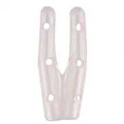 Instrumentenschutzkappe Twin, 1,6 x 19,1 mm weiß transluzent, gelocht (50 Stück)