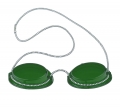 Solarienbrillen - UV-Schutzbrille, Modell Klassik, grün