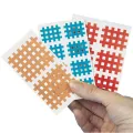 AQ-Strip kinesiologie Cross-Tape,  Rot, TYPE C, 52 x 44 mm (20 x 2 Strips)
