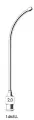 Knopfkanle gebogen, Metall LL-Ansatz, Olivenform B, Gr. 1 = 1,2 x 60 mm