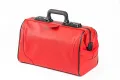 Arzttasche Rusticana Cross, 43 x 21 x  27 cm, Feinrindleder, GRN mit Kreuz 2 Vortaschen