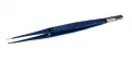 HF-Bipolar-Pinzette KLS Martin, gerade, stumpf, 1,2 mm Spitze 18,0 cm