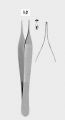 Chirurgische Pinzette Micro-Adson fein, 1 x 2 Zähne, 12,0 cm