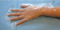 PE-Untersuchungs-Handschuhe, 100 Stück, Gr.S, gehämmert, Damengröße