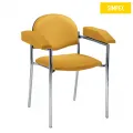 Blutentnahmestuhl Haemo-Linea Cuneo, Gestell verchromt,
