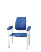 AGA Adipositas XXL Blutabnahmestuhl BES-1062, Gestell lackiert, 300 KG Tragkraft, RAL 7035 lichtgrau-Blau