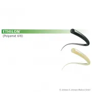 ETHILON 6/0, Nadel FS3, schwarz monofil, 45 cm lang (36 St.)