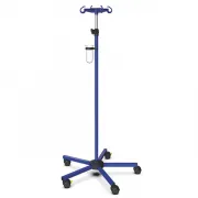 Infusionsständer farbig pulverbeschichter Stahl , komplett mit Flaschenreuz