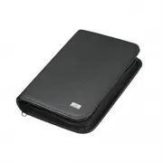 Instrumenten-Etui, echt Leder schwarz, für 12 Instrumente