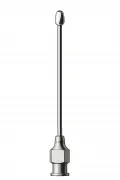 Knopfkanülen Metall, LL-Ansatz, Olivenform B gerade 2,0 x 80 mm (Gr. 3)