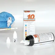 Kontrollurin Servotest, 2 x 5 oder 15 ml Tropfflasche, zur Qualitätskotrolle von Teststreifenergebnissen nach RILBÄK 2008