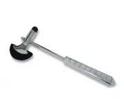 Reflexhammer Vario, mit Nervennadel und Pinsel. Metall Verchromt, Länge 20 cm