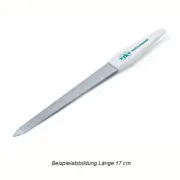 Saphier-Nagelfeile zur Maniküre / Pediküre mit Kunststoffgriff 17,0 cm
