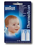 Schutzkappen LF 40, für alle ThermoScan (40 Stück) Ohrfieberthermometer Schutzhüllen