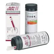 SERVOTEST Albucreal II Urinteststreifen (25 Stück) Parameter: Mikroalbumin, Kreatinin