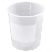Urinbecher milchig-transparent ohne Deckel, 125 ml (1000 Stück) Polypropylen