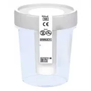 Urinbecher NFT 100 ml steril, mit montiertem Schraubdeckel (5 Stck.)
