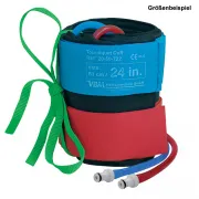 VBM Komprimeter Stoff-Tourniquet Wipe Cuff /Doppel Blutsperremanschette mit Schnellverschlusskupplung, 46 x 15 cm